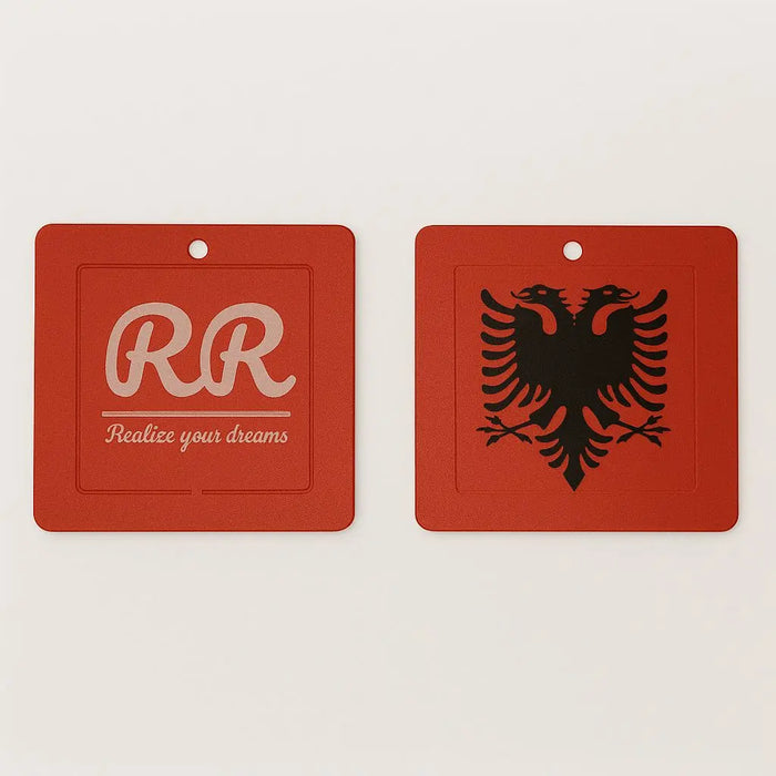 Duftbaum Black Ice - Albanische Flagge Duft24.store